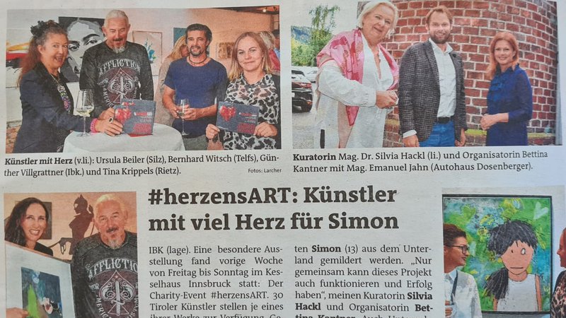 Bezirksblätter Tirol #herzensArt Charity Event Oktober 2020