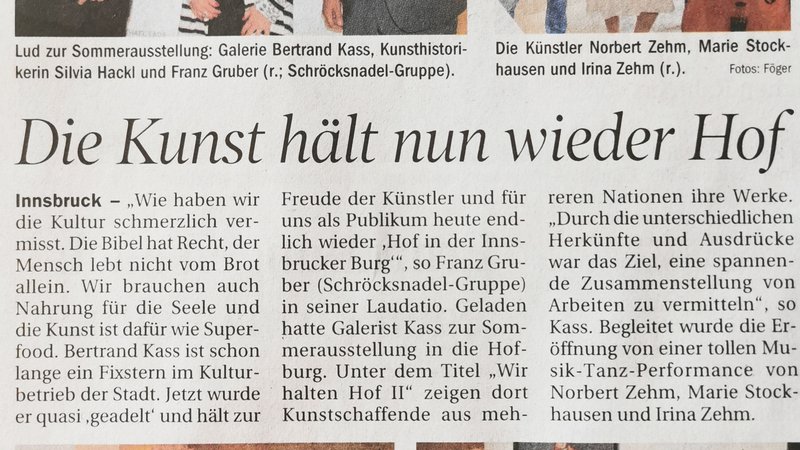 Tiroler Tageszeitung 3. Juli 2021