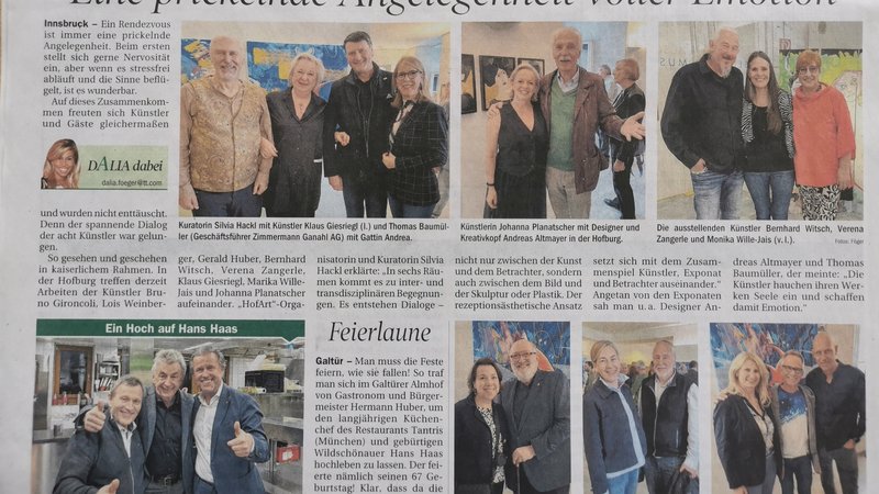 Tiroler Tageszeitung - HofArt 2024 in der Kaiserlichen Hofburg Innsbruck